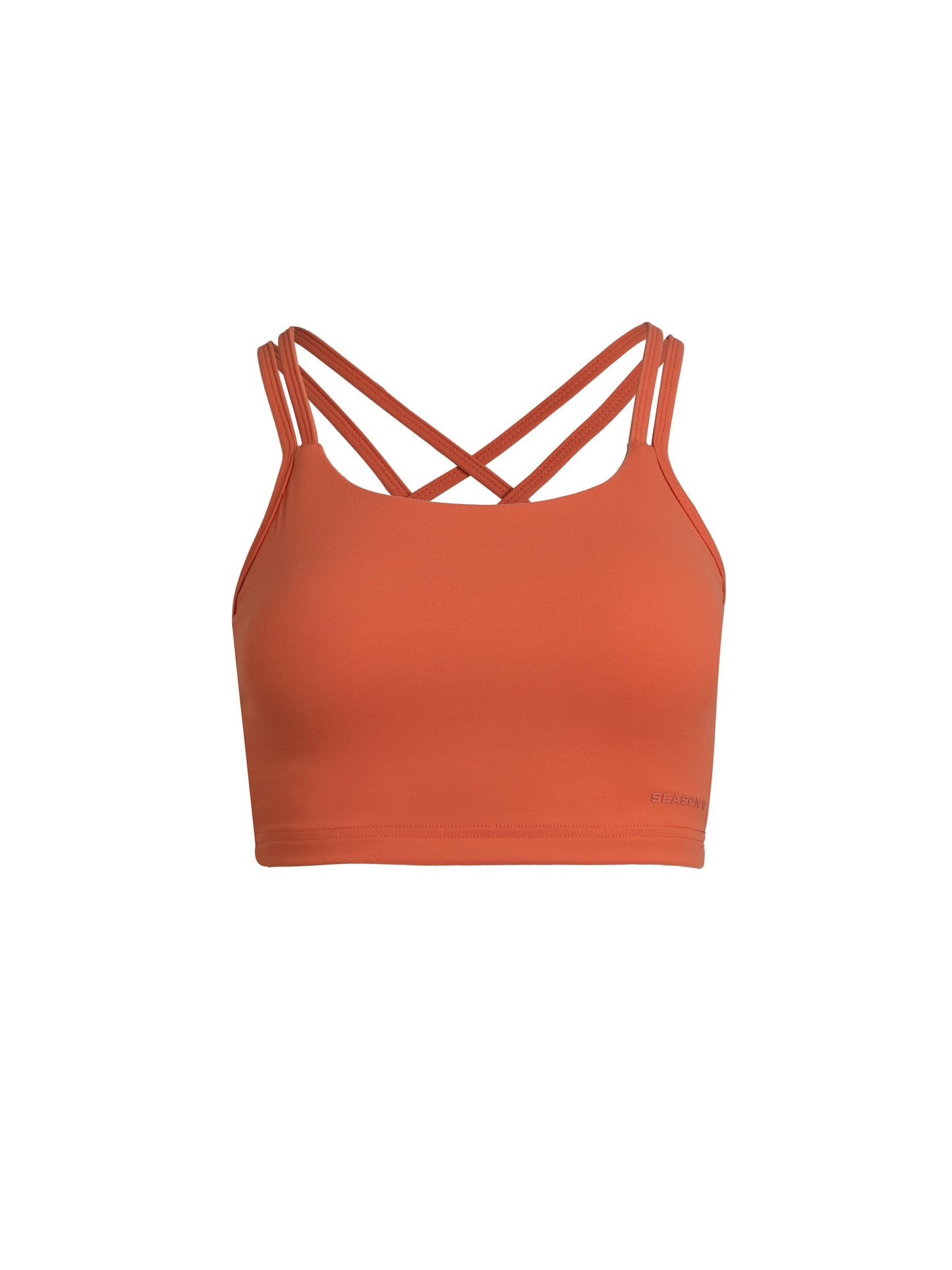 SZN Cropped Tank Top - Orange