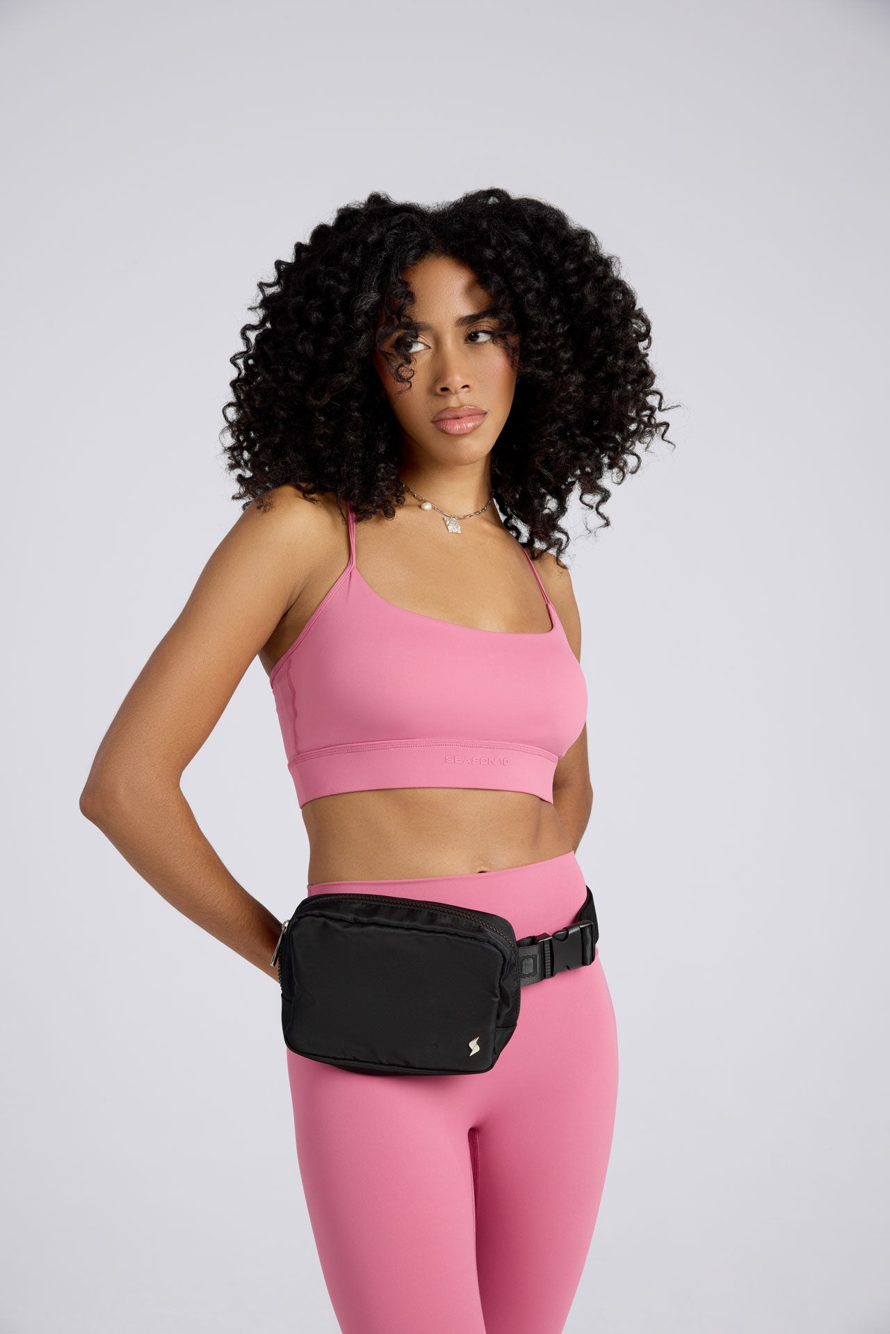 Racerback Sports Bra - Soft Pink