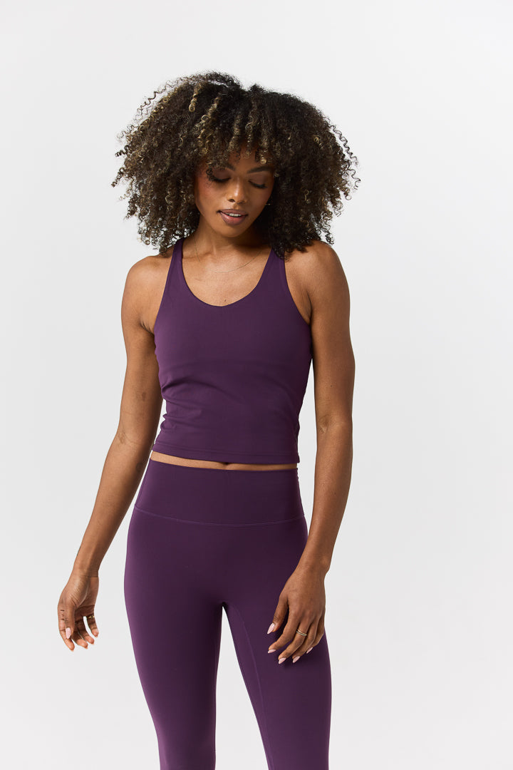 V Racer Back Tank Top - Front