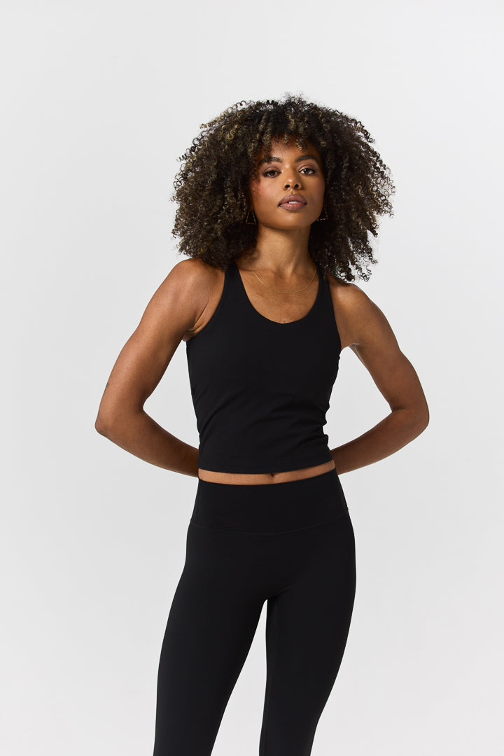V Racer Back Tank Top - Front