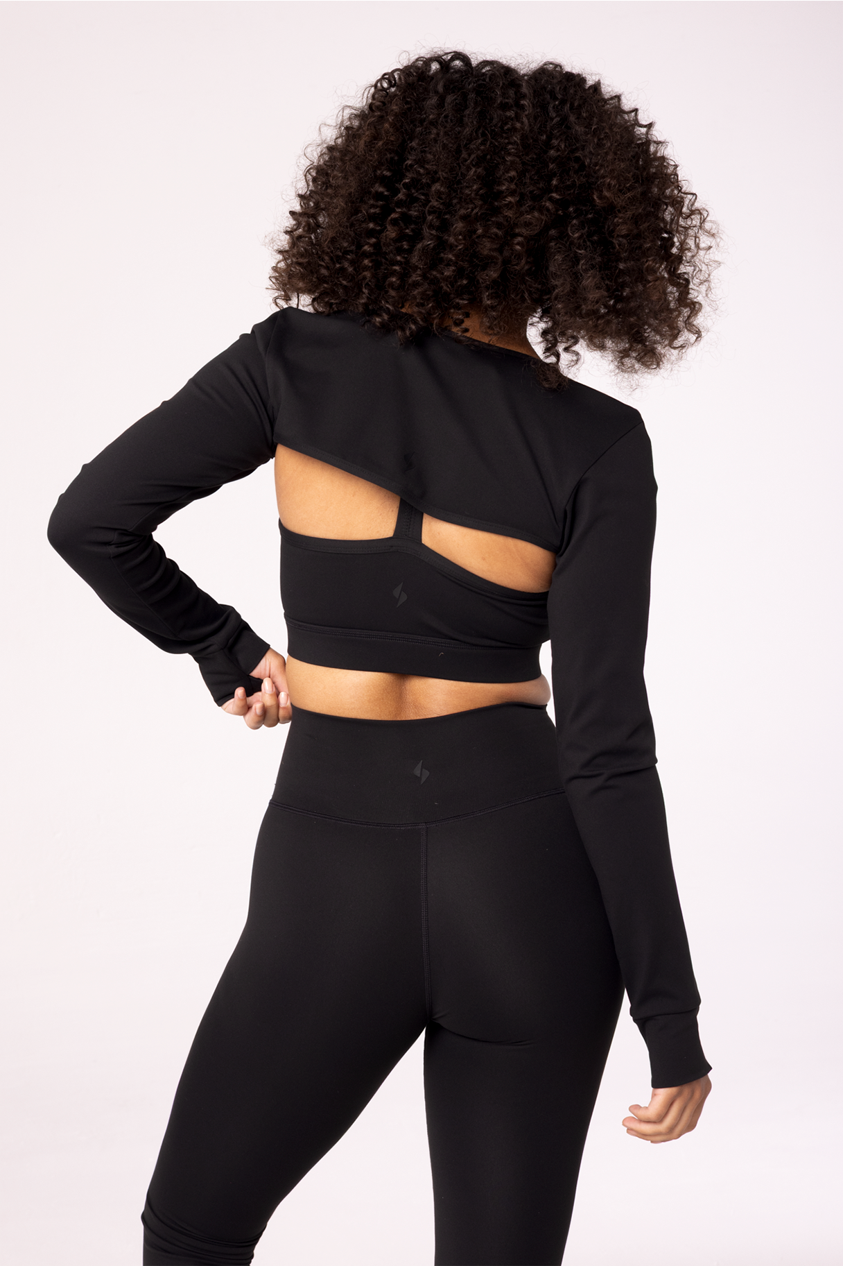 Cropped Shrug - Black