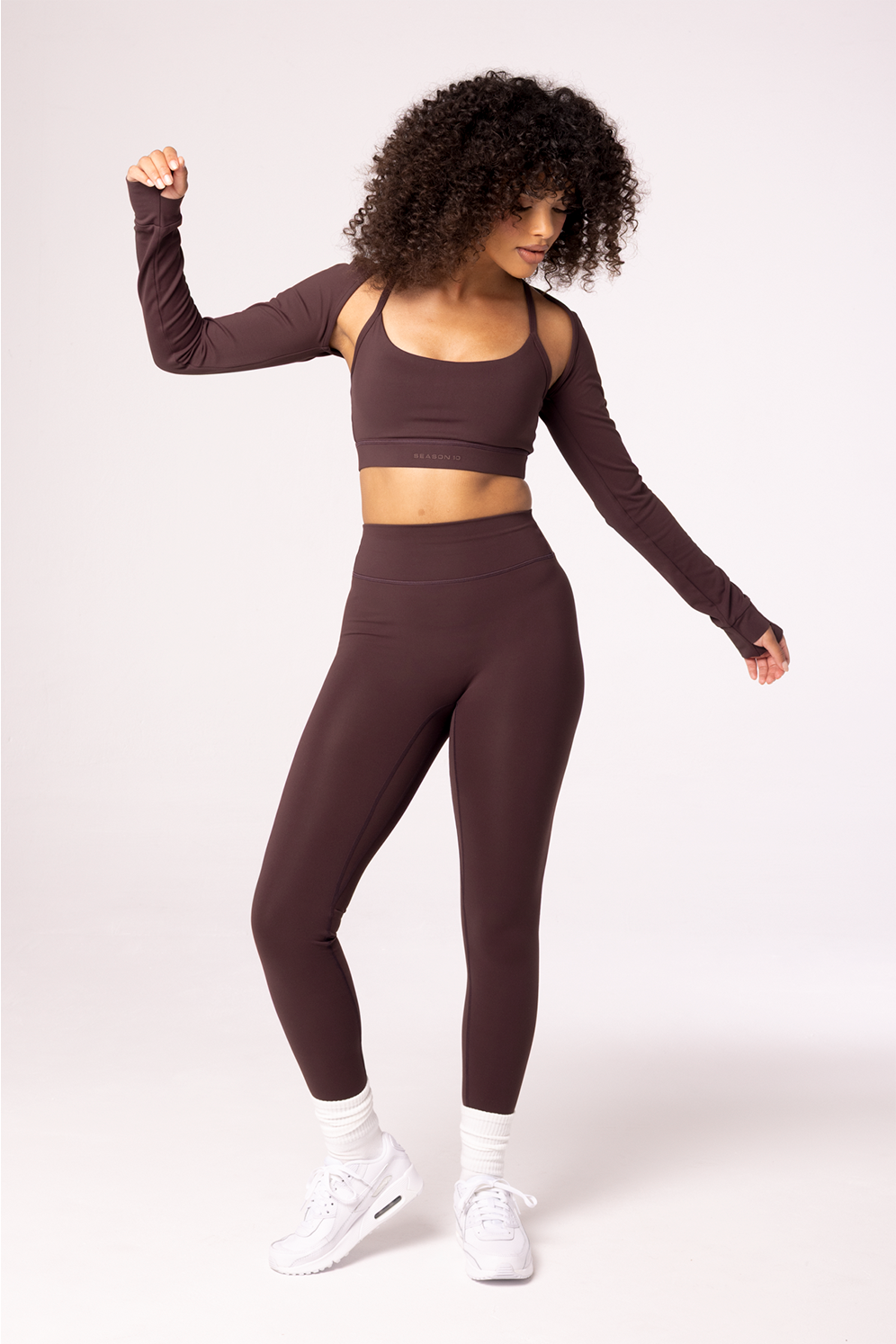 SZN Seamless High Rise Leggings - Brown