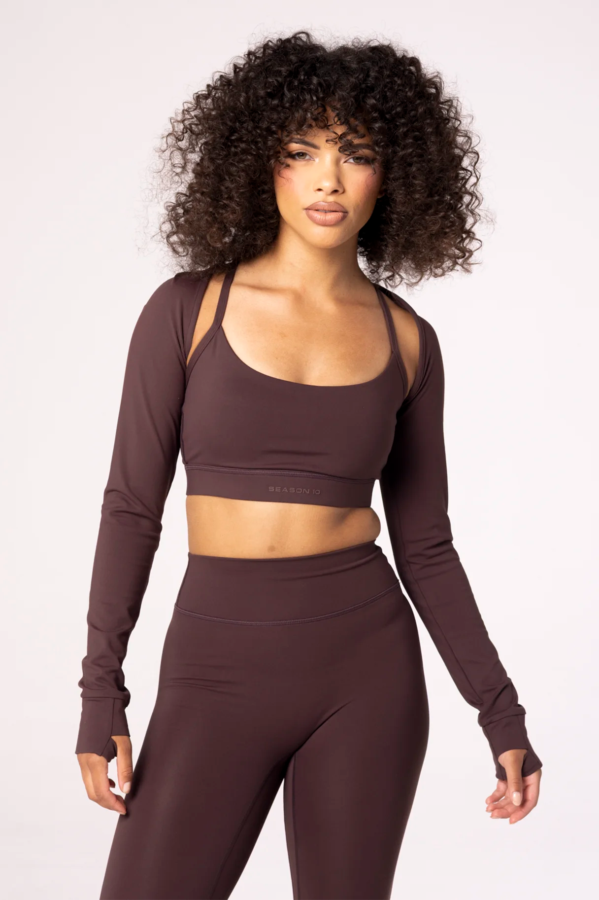 Cropped Shrug - Brown