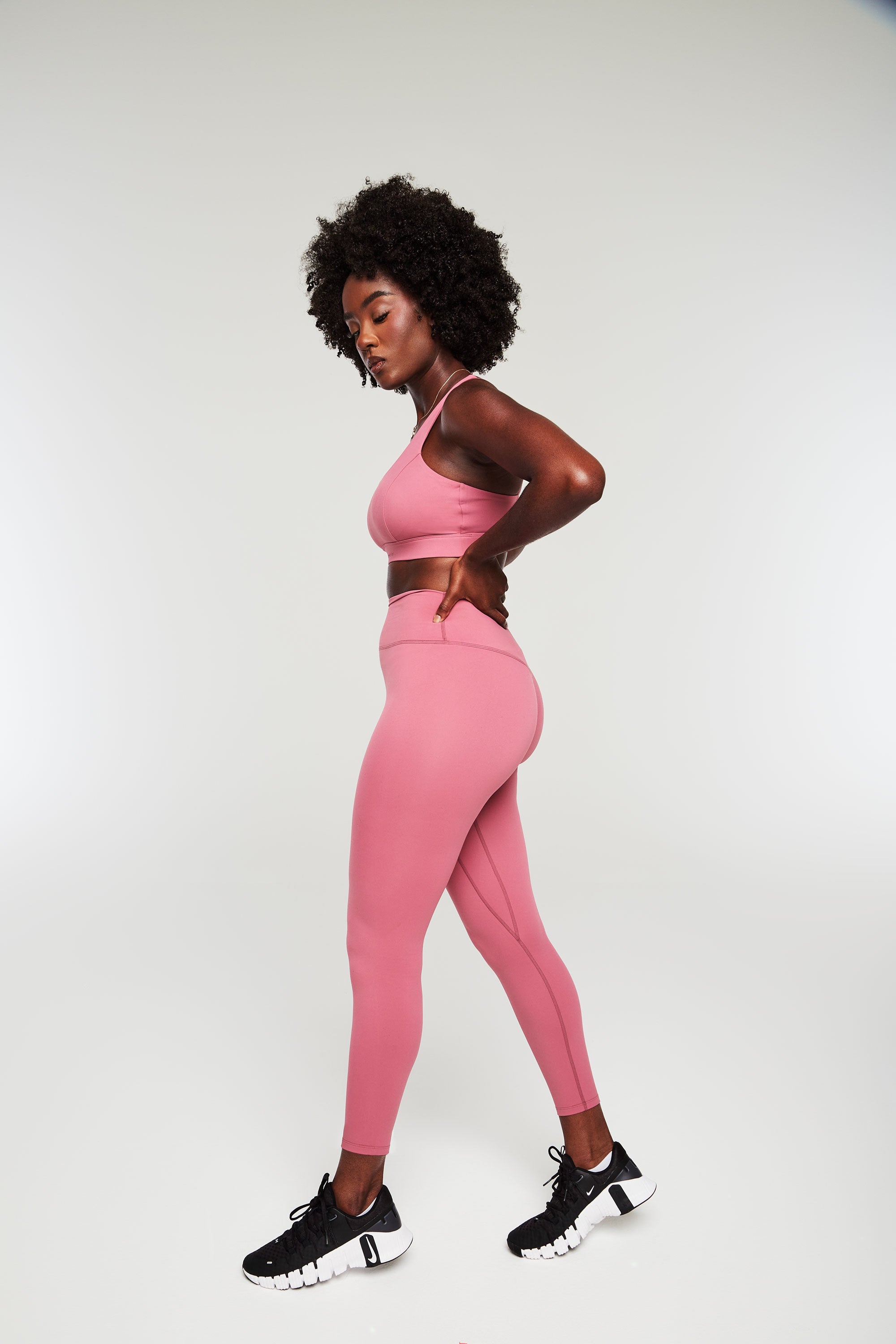 Pink on sale workout capris