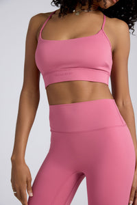 Racerback Sports Bra - Soft Pink