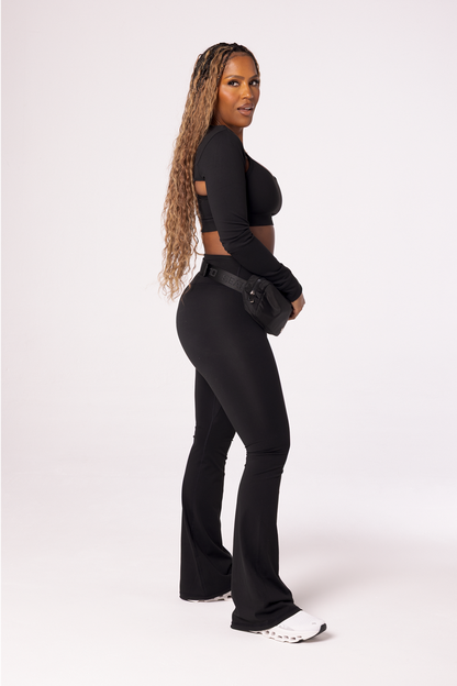 Tall Bootcut Seamless Leggings - Black
