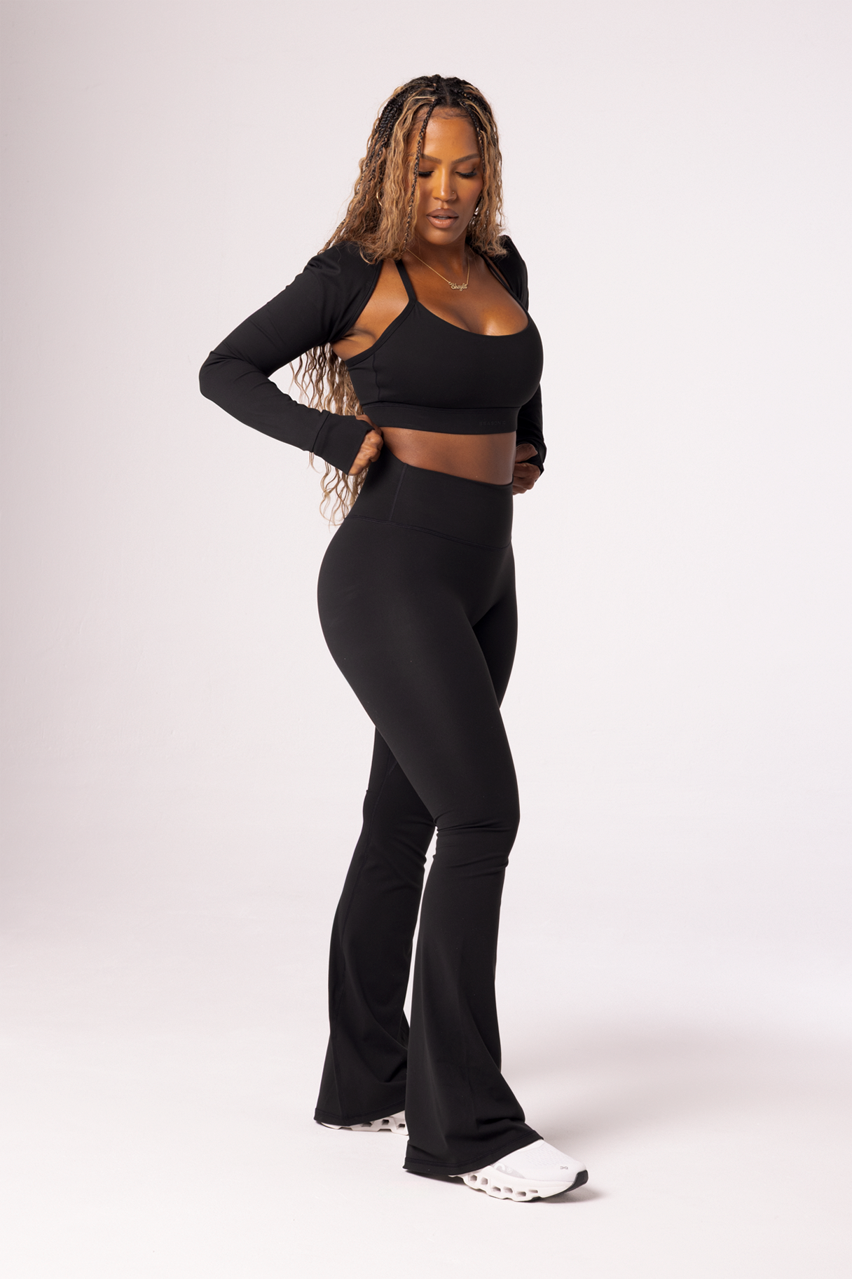 Tall Bootcut Seamless Leggings - Black