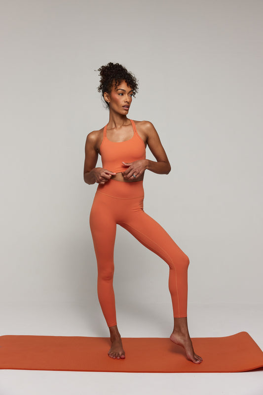 Orange SZN Seamless High Rise Leggings 