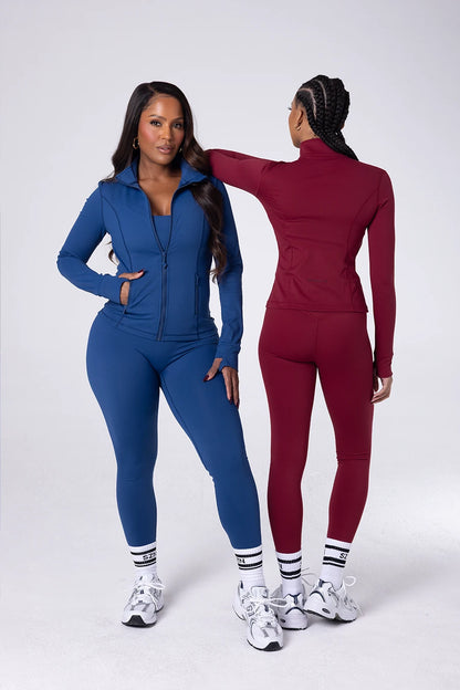 SZN Seamless High Rise Leggings - Merlot