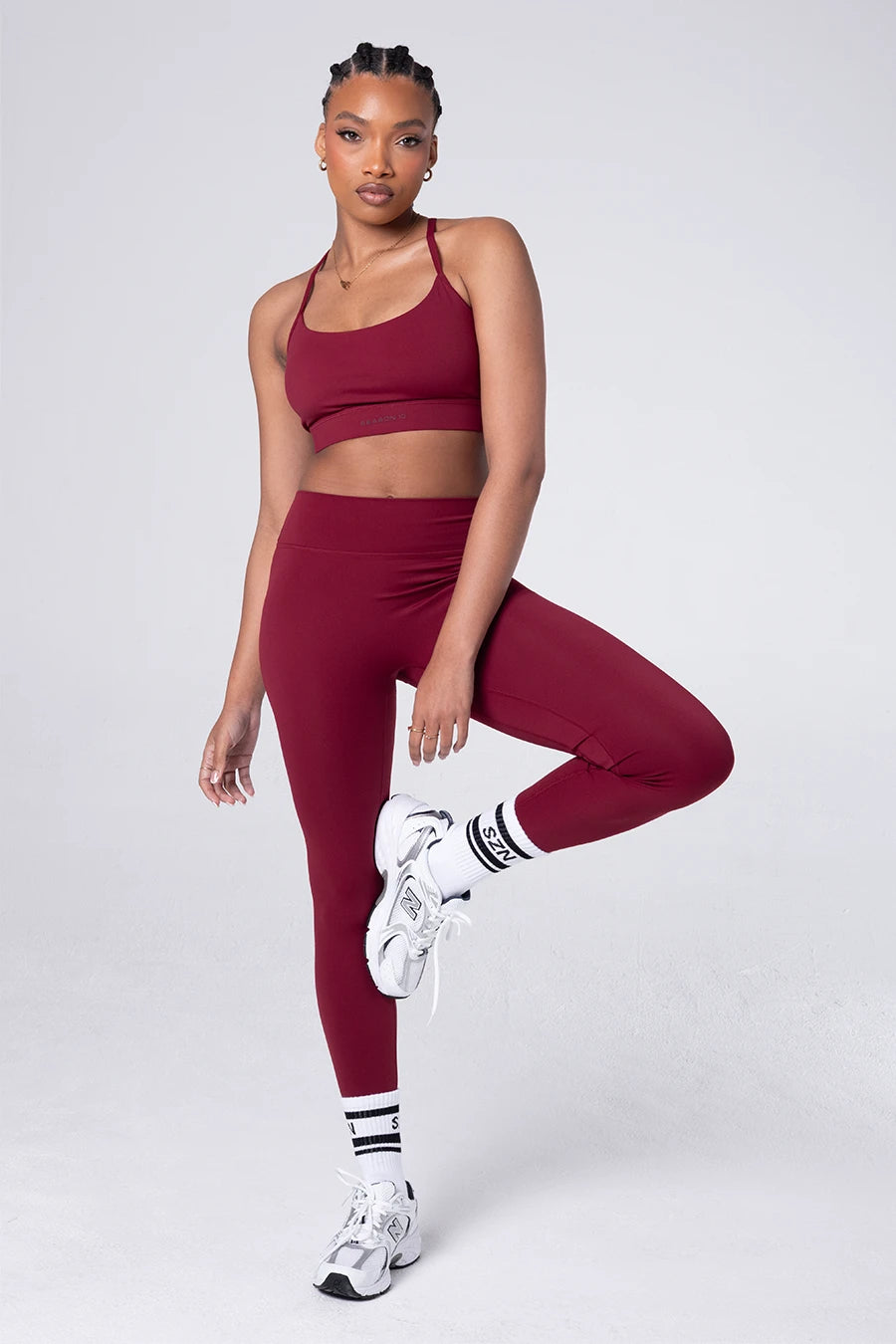 SZN Seamless High Rise Leggings - Merlot