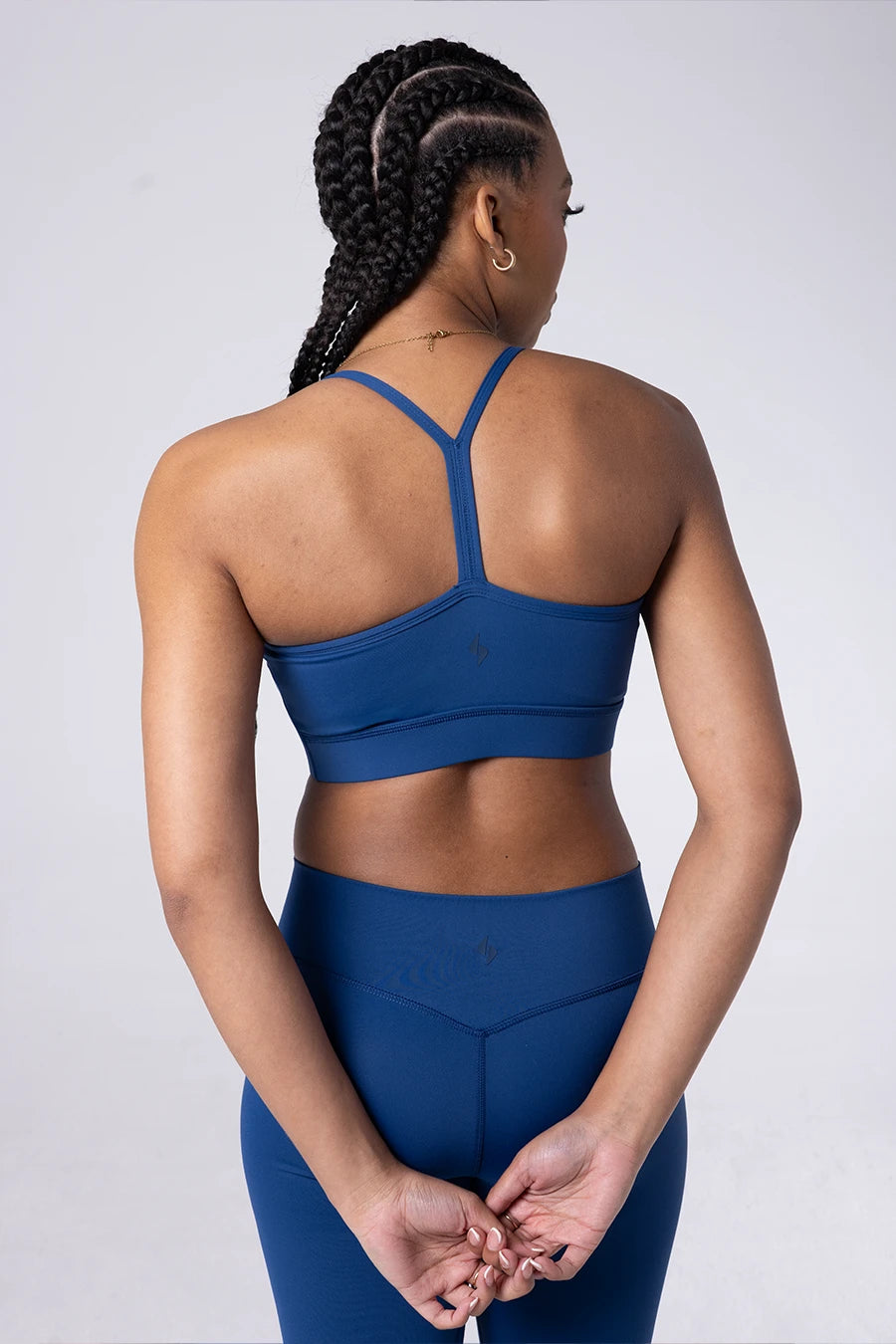 Racerback Sports Bra - Navy
