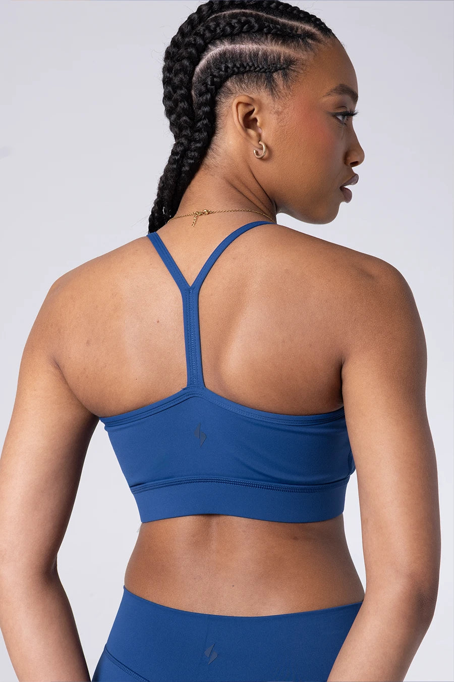 Racerback Sports Bra - Navy
