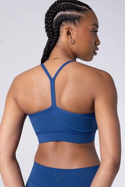 Racerback Sports Bra - Navy