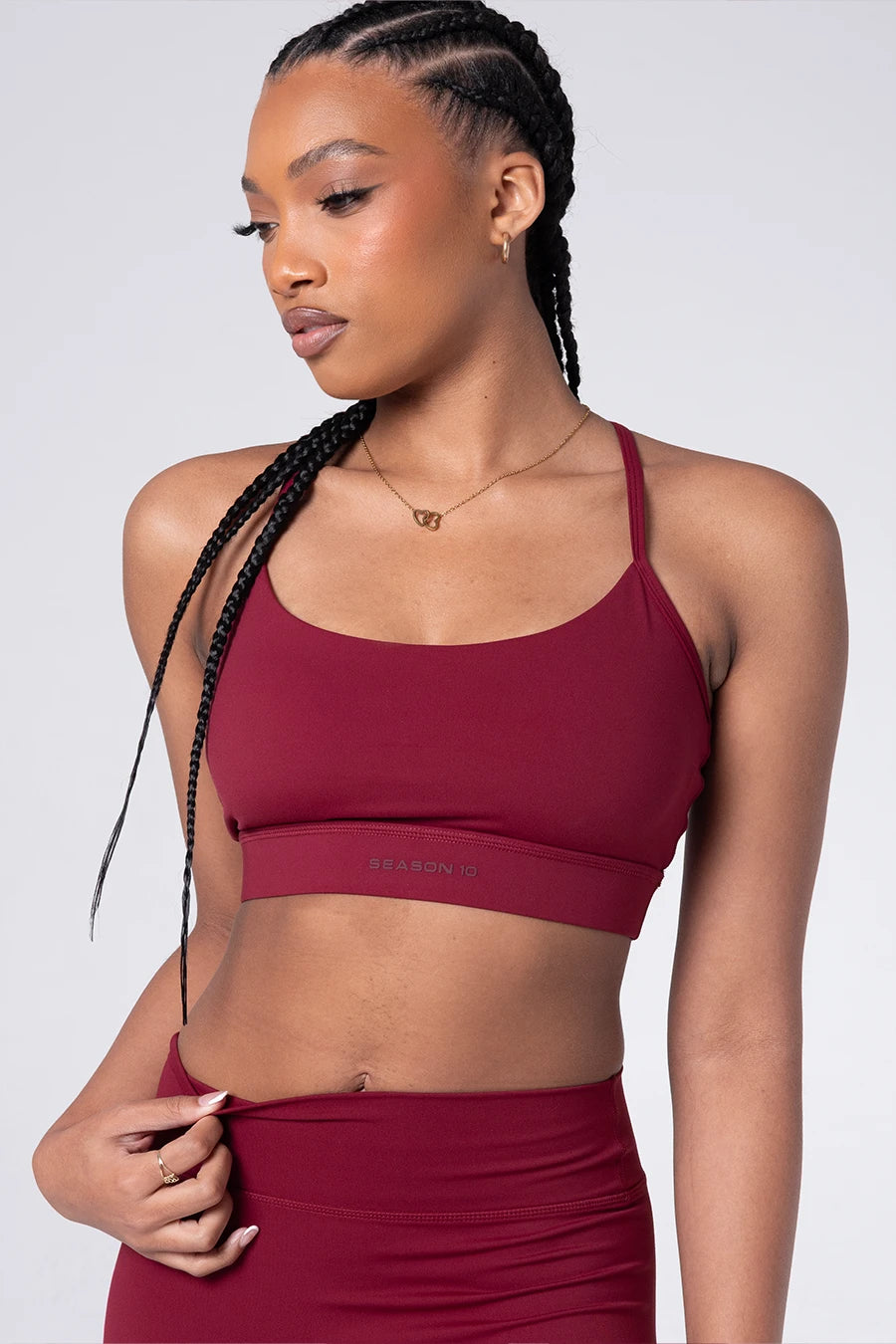 Racerback Sports Bra - Merlot