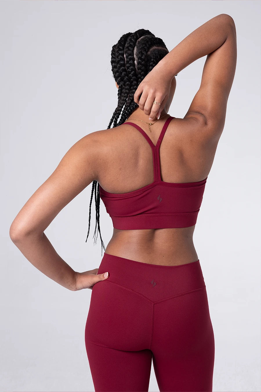 Racerback Sports Bra - Merlot