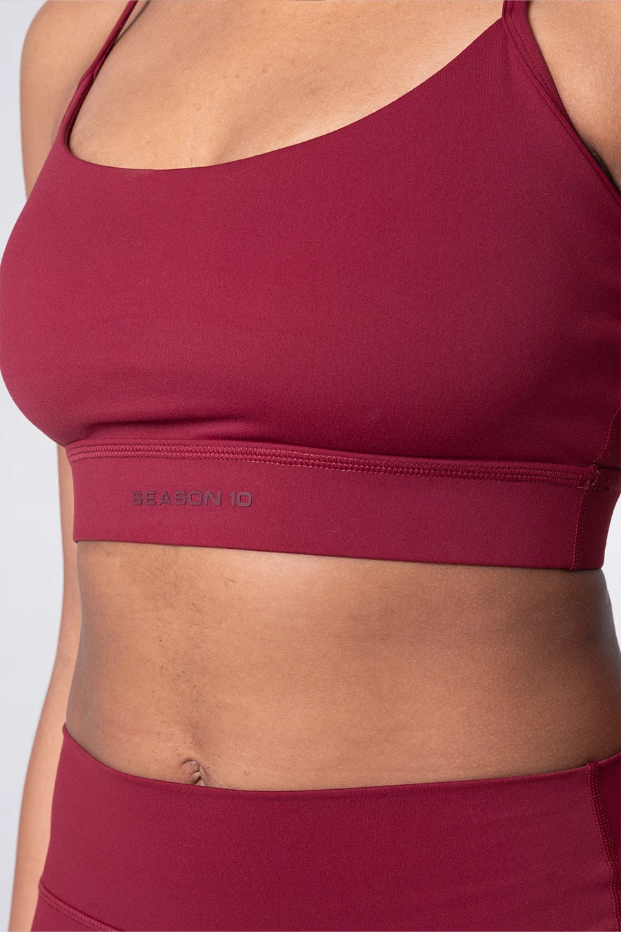 Racerback Sports Bra - Merlot