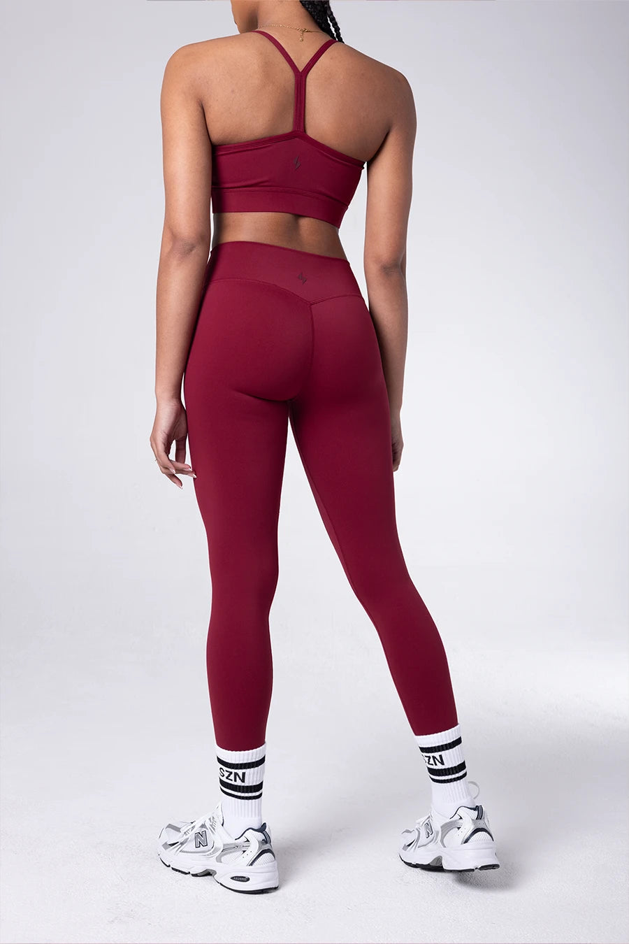 Racerback Sports Bra - Merlot