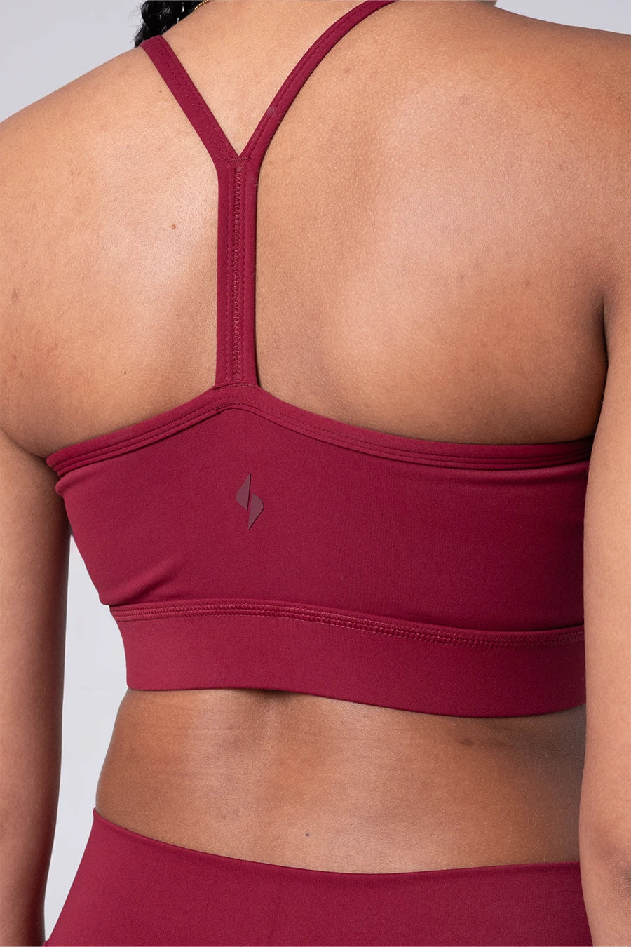Racerback Sports Bra - Merlot
