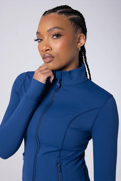Fitted Zip Up Jacket - EXT NAVY – SEASON 10